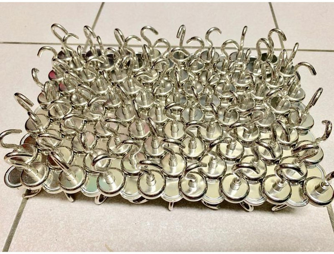 強力磁鐵掛勾 萬用可拆式 釹鐵錋 N35 直徑25mm, 1個