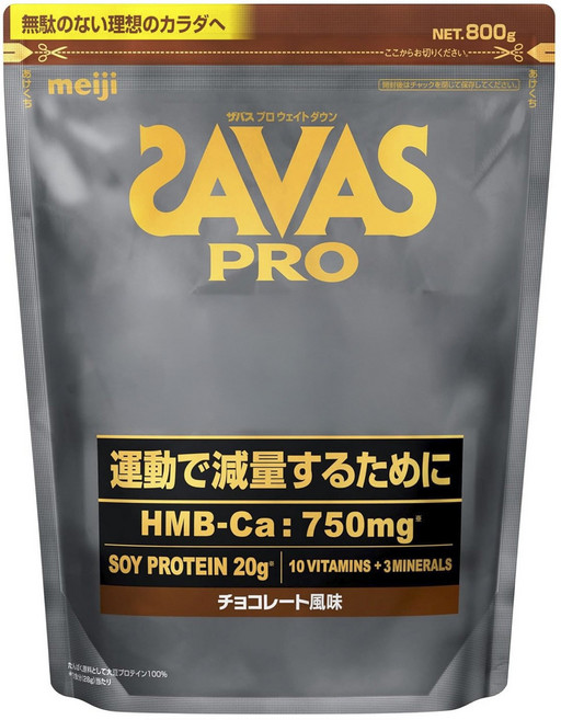 meiji 明治 SAVAS Pro纖活大豆蛋白粉 巧克力口味, 1包, 800g
