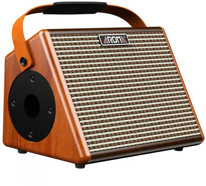 AROMA 25w 휴대용 어쿠스틱 기타 앰프 블루투스 스피커 AG26A, AG-26A, 1개