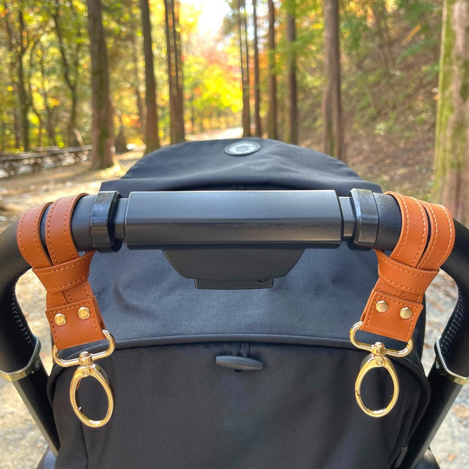 홍뚱 유모차 걸이, 2개, 브라운