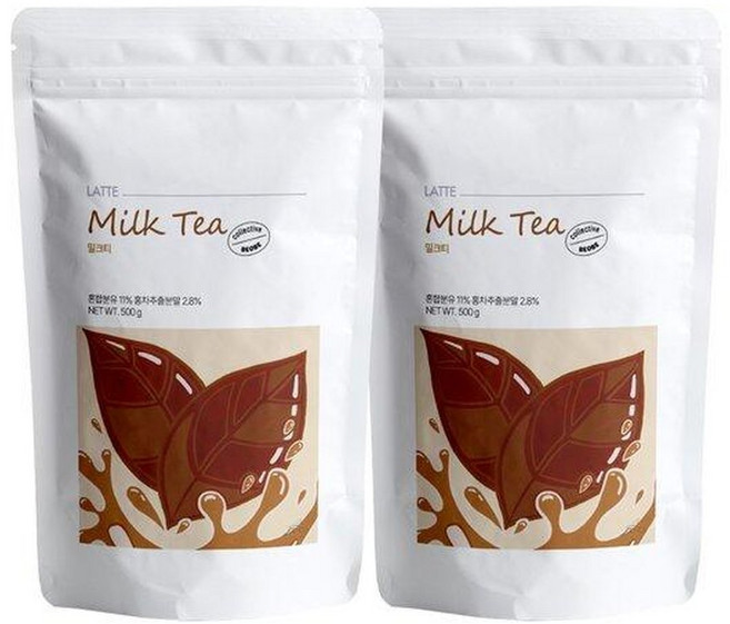 메가커피 베오베 밀크티 파우더 500g 2개세트