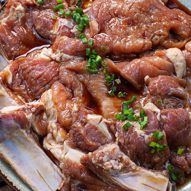 국내산 박포 양념 돼지 갈비, 1개, 1kg