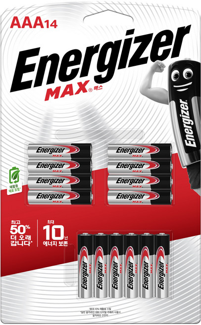 에너자이저 알카라인 맥스 건전지 AAA 14입