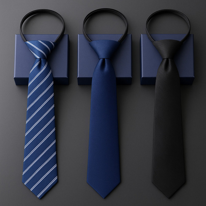 ROJI 슬림 자동 넥타이 3종 세트