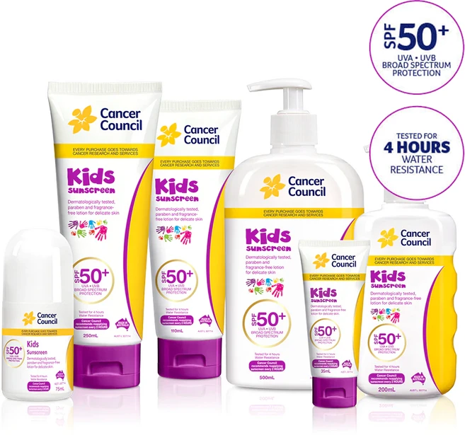[호주]캔서카운슬 어린이 선크림 선스크린 SPF50+ 워터프루프, 1개, 110ml - 쿠팡
