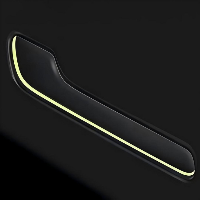 테슬라 모델3 모델Y 호환 야광 차문 핸들 보호필름 4P 스크래치방지 무손상 부착 차량용 액세서리, 도어