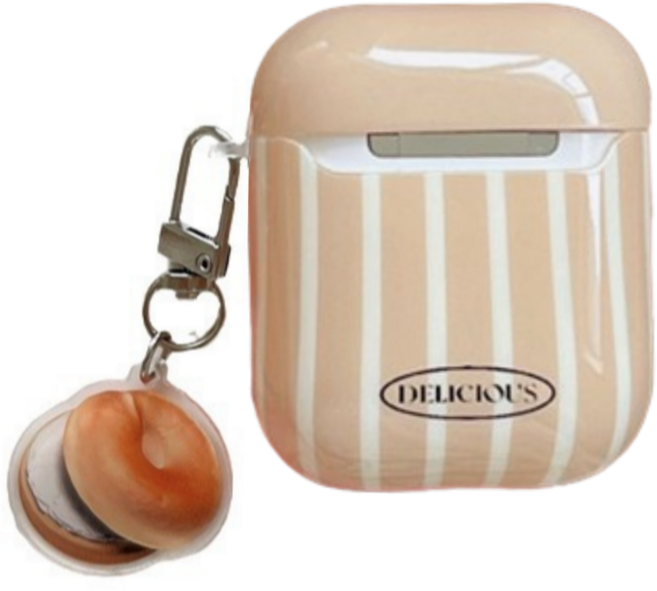 키키야 데일리 무드 컬렉션 에어팟케이스, 1개, 베이글 에어팟케이스, 에어팟1/2세대