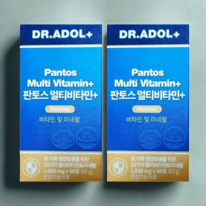 닥터아돌 판토스 크롬 멀티비타민 미네랄 1050mg X 60정 2개 당일배송 2박스 607203