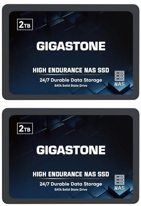 GIGASTONE 기가스톤 NAS SSD 2TB 2팩 2.5인치 SATA 내장형