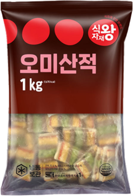 바이오푸드몰_식자재왕 오미산적 1kg, 9개
