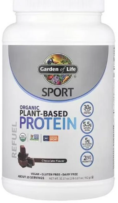 가든오브라이프 Sport 식물성 프로틴 써포트 초콜릿 맛 840g(29.6oz), 912g, 1개 - 쿠팡