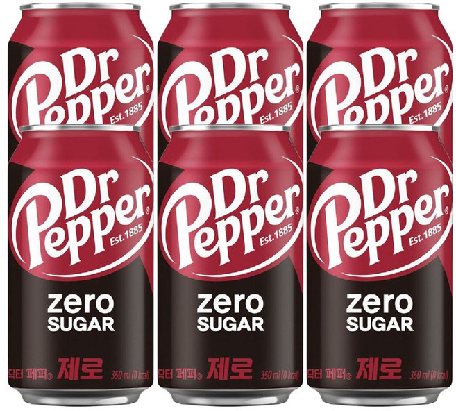 코카콜라 닥터페퍼 체리콕 355ml, 6개