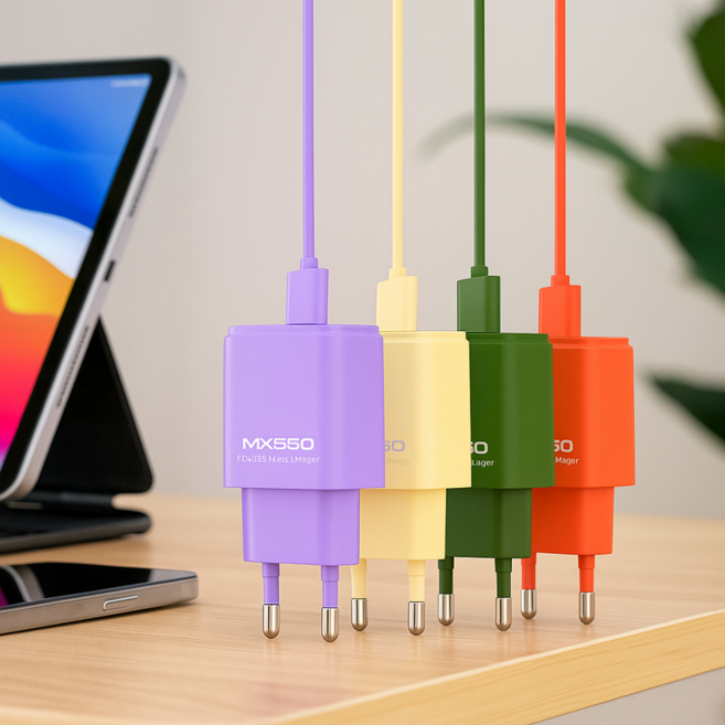 엑스트라 초고속 충전기 C타입 PD 20W 2구 듀얼 멀티 포트 USB 가정용 케이블 어댑터, 케일그린, 1개