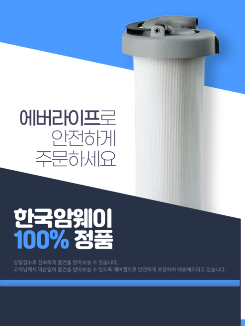 [ 에버라이프 / 상표권 보유 ] - 한국암웨이 이스프링 필터 카트리지 122943K, 1개, 한국암웨이122943K