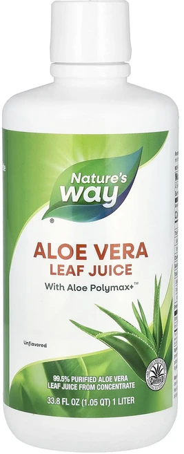 헁복하고 건강하세요 Nature's Way 알로에베라잎즙 무맛 1L(33.8fl oz) 늘 챙기셔야합니다, NaturesWay알로에베라잎즙무맛1L338floz, 1L - 쿠팡