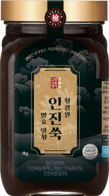 고창선운명가 청결원 인진쑥 조청, 1개, 2kg