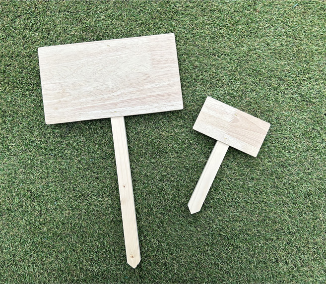 합판팻말 텃밭팻말 주말농장 원목소품 팻말 나무푯말 화단 화분, 1개