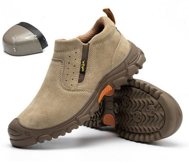 소가죽 세무 작업화 안전화 캐주얼화 트래킹화 슬립온