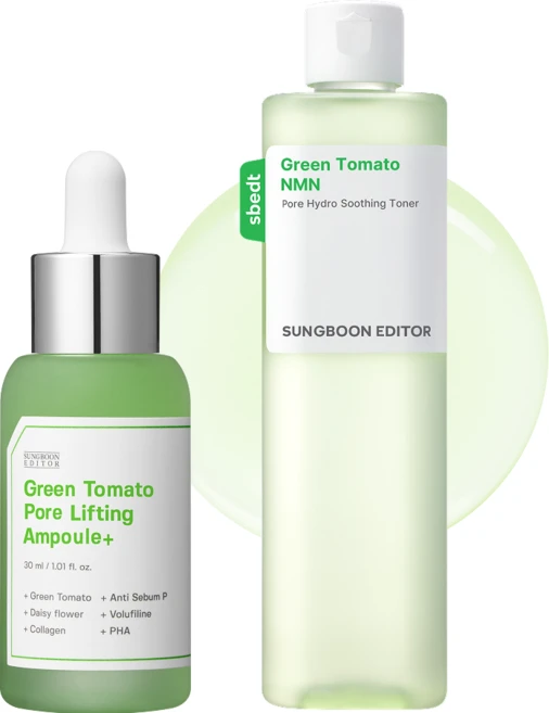 성분에디터 그린토마토 히알루론산 모공 감소 앰플 30ml + 그린토마토 진정 저자극 토너 350ml, 1세트 - 쿠팡