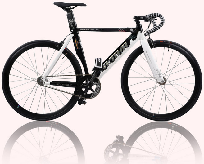 2025 언노운 싱귤러리티2 샤크 픽시자전거, 1개, 480cm, 블랙/화이트