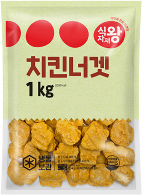 식자재왕 치킨너겟 1kg x 1개, 6개