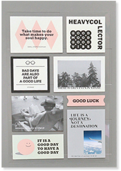 인디고 스토리지 커스텀 다이어리 만년형 데일리, 그레이, 1개