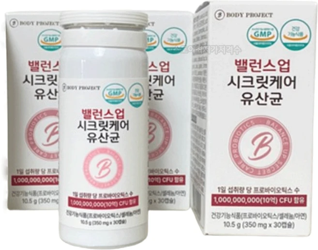 밸런스업 시크릿 케어 유산균 질 유래 유산균 장건강, 3박스, 30정 - 쿠팡