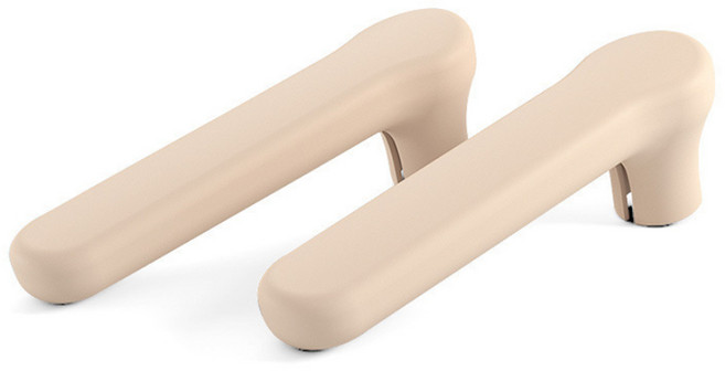 비제스코 실리콘 문고리 미끄럼 방지 케이스, 아이보리, 2개