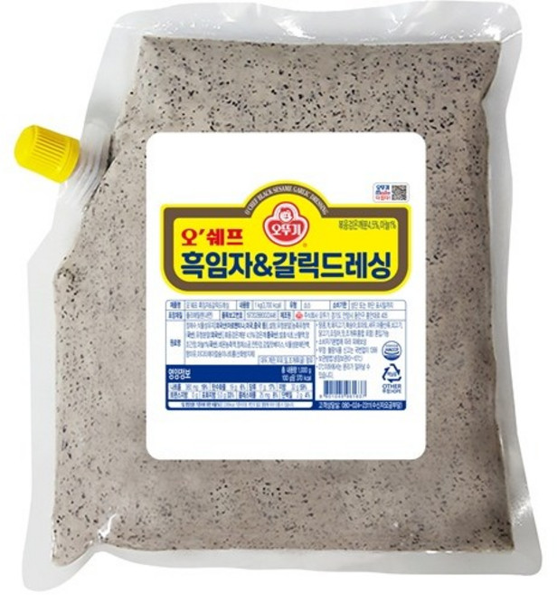 오뚜기 흑임자&갈릭드레싱 1KG, 2개