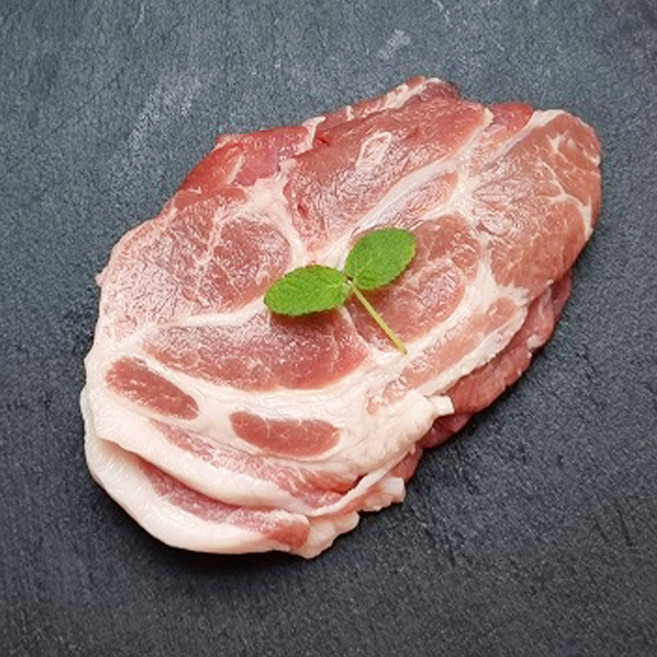 [산속애흑돼지] 흑돼지 흑돈 목심살 목살 500g 수육용 구이용 숯불구이, 목살 수육용 500g, 1개