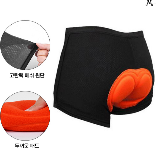 모더니온 남성용 자전거 속바지 엉덩이패드 230mm