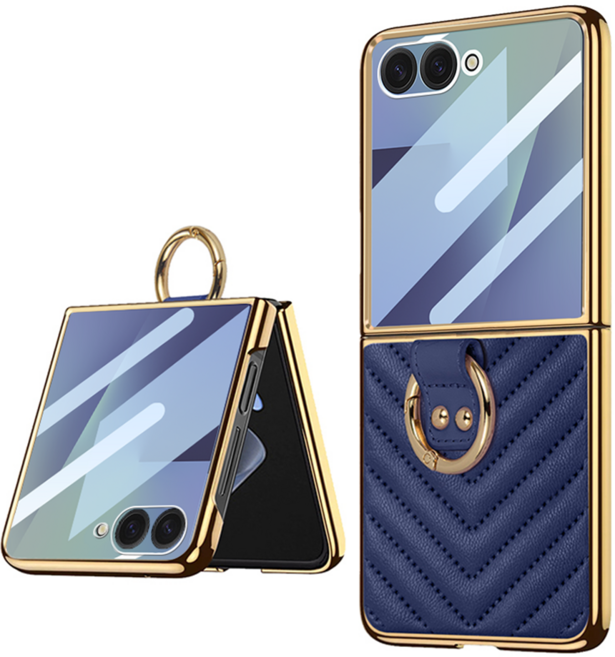 디상커 갤럭시 Z 플립 링 가죽 케이스 외부보호필름SMMZF02