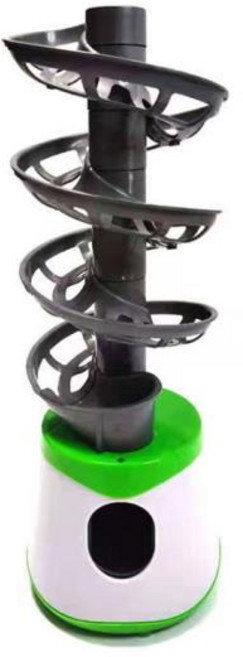 탁구연습용 로봇기계 자동발사기 탁구공트레이너 2024 휴대용 공 투수 듀얼 전원 공급 장치 버전 피칭 머신 업그레이드, 1 Pitcher  6 Orbits, 1개