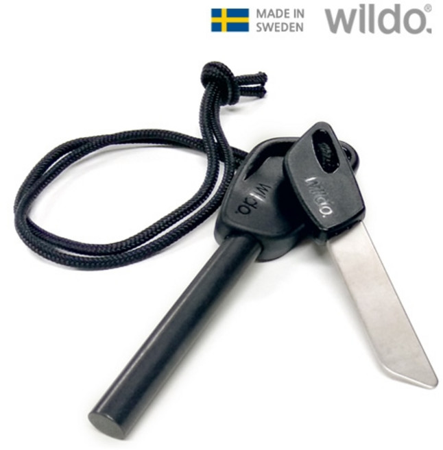 윌도 파이어스틸 L 캠핑 부싯돌 파이어스타터, 1개, 블랙