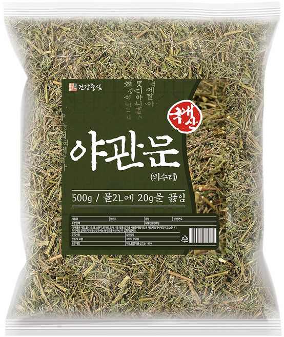 건강중심 국산 야관문 말린 비수리 500g, 1개