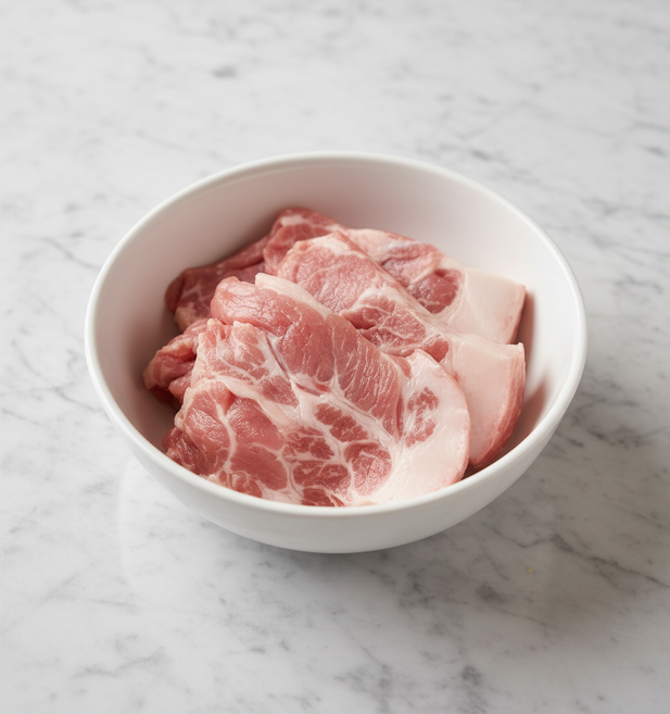 행복한돈 국내산 냉동 한돈 돼지 뒷고기 덜미살 눈밑살 500g, 1개, 덜미살500g