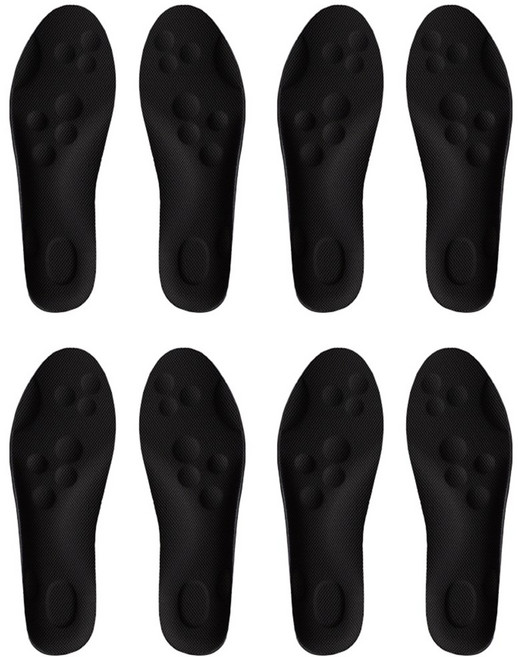 투데이리빙 4켤레 세트 구름 쿠션 깔창 기능성 패드 발편한 신발 러닝 인솔 군인 운동화 안전화 푹신한 착용감