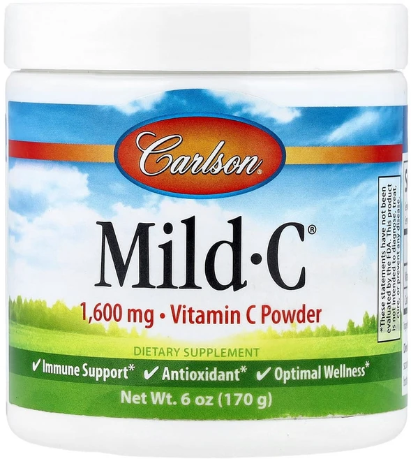 칼슨 마일드-C 비타민C 분말 1600mg 170g (6oz), 1병 - 쿠팡