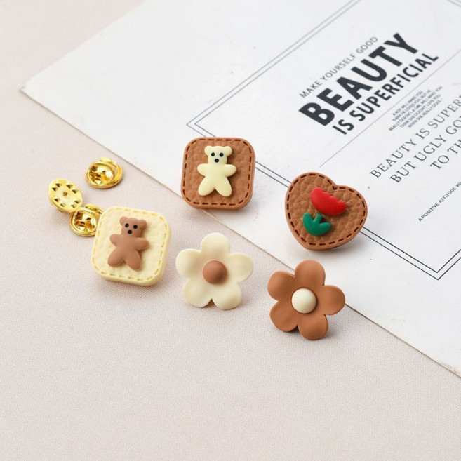 버딩 매너 브로치세트 옷 뱃지 행운 패션 포인트 액세서리