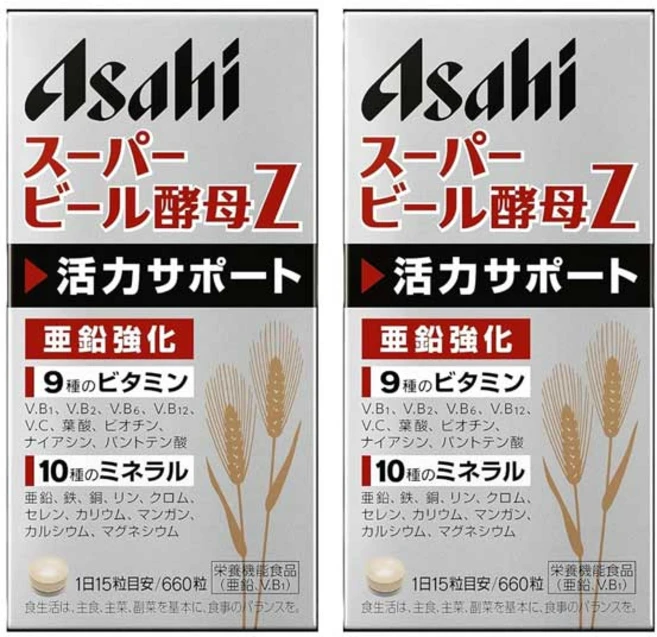 아사히 슈퍼 맥주 효모Z 660정 (44일분) X2개세트, 44회분, 2개 - 쿠팡