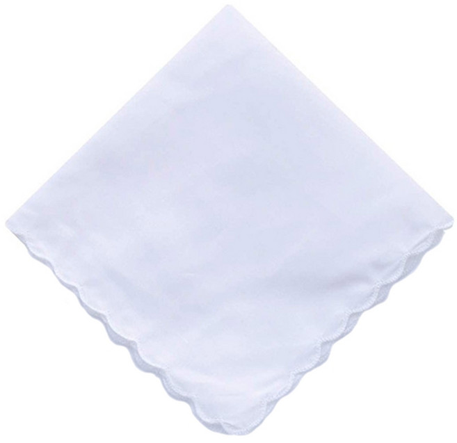 성인용 흰색 손수건 코튼 스퀘어 초소프트 워셔블 손수건 DIY 액세서리