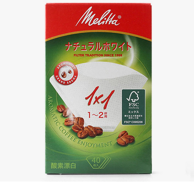 메리타 아로마 필터 1X1 화이트 40매, 1개