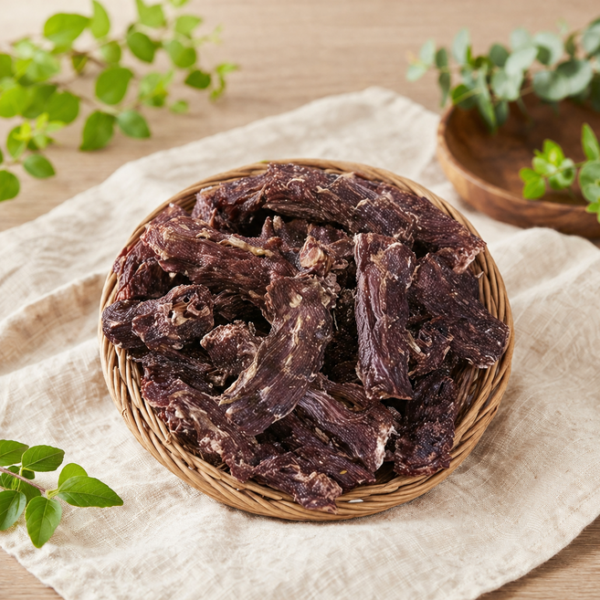 견생역전 유기견 전액후원 국내산 오리 닭 수제 뼈 강아지 대형견 건조 간식, 1개, 400g, 오리날개