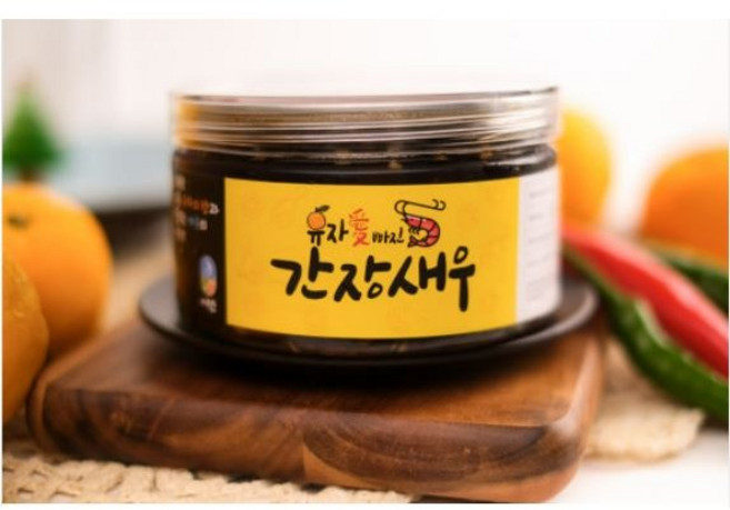 유자애빠진 간장새우 깐새우장 1kg 400g, 1개