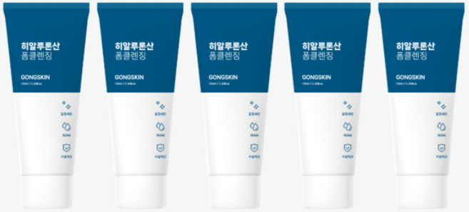 [한정입고]공스킨 히알루론산 폼클렌징, 5개, 100ml