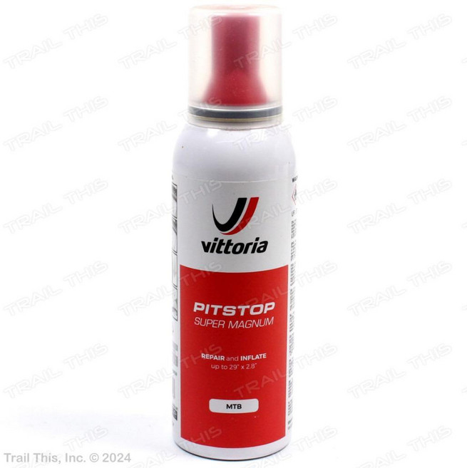 Vittoria 비토리아 피트스톱 슈퍼 매그넘 MTB 자전거 타이어 인플레이터 및 실런트 125ml