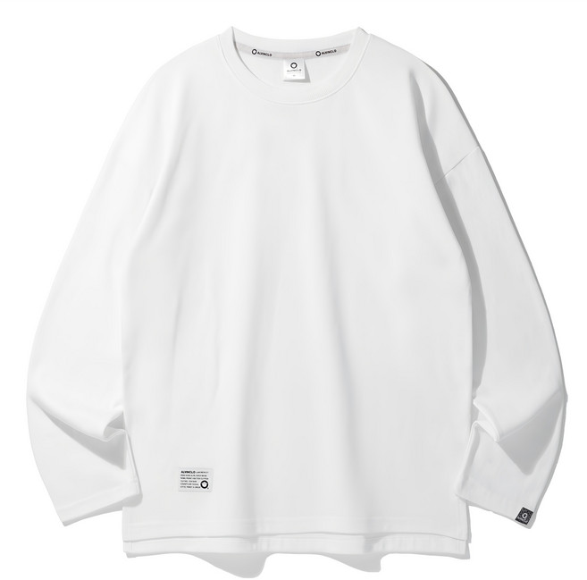 앨빈클로 남녀공용 세미 오버핏 무지 특양면 긴팔티셔츠 AVT363