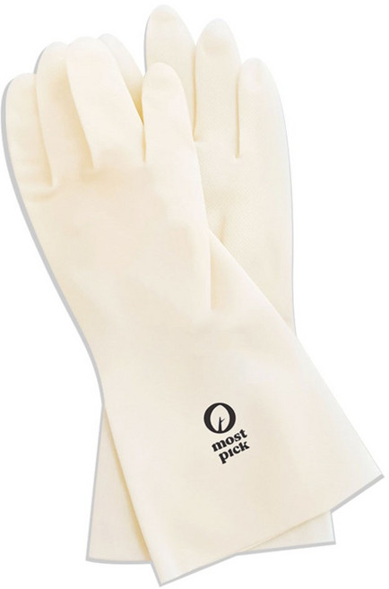모스트픽 끈질긴 니트릴 고무장갑, 화이트, 중(M), 1개