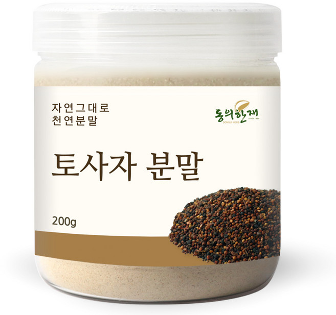 동의한재 100% 국산 세척 토사자 분말 가루, 200g, 1개