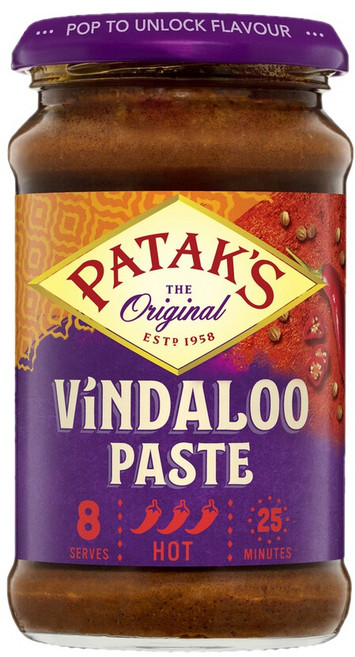 파탁스 핫 매운맛 빈달루 커리 카레 페이스트 283g Patak's Vindaloo Curry Paste Hot |